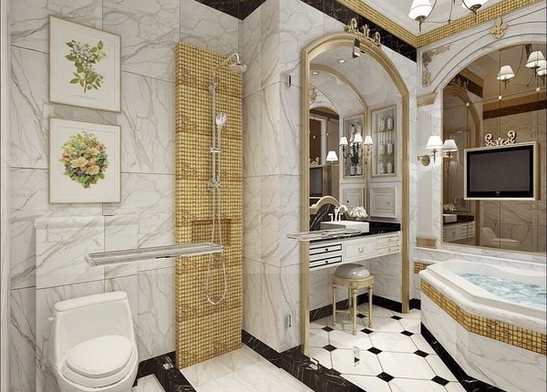 صور حمامات أفكار ديكور حمامات 2021 مجلة الحلوة