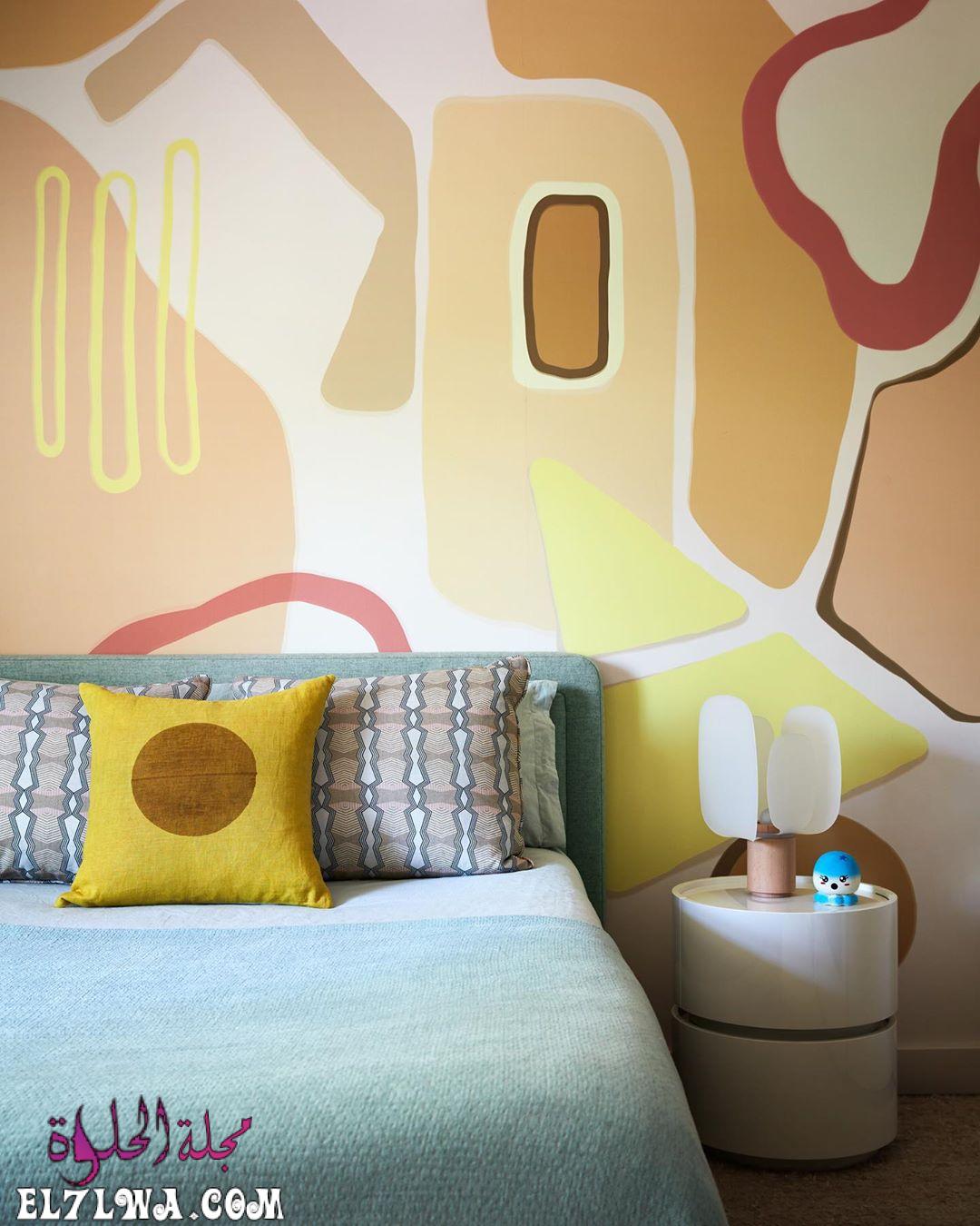 دهانات حوائط غرف نوم باللون الأصفر
