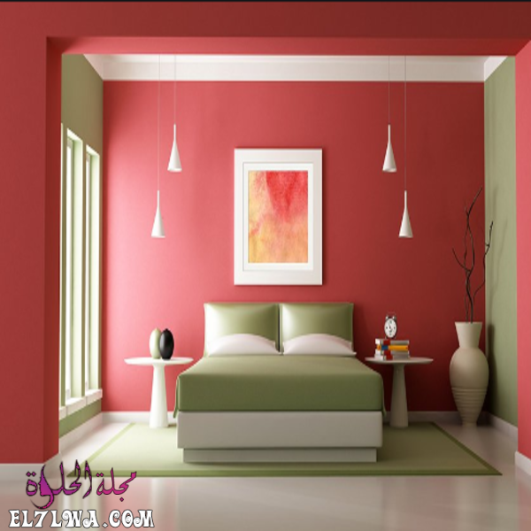 ألوان حوائط غرف النوم 2021