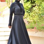 فساتين شتوية طويلة للمحجبات
