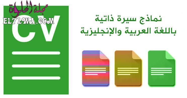 نموذج سيرة ذاتية جاهز للتعبئة pdf عربي وانجليزي